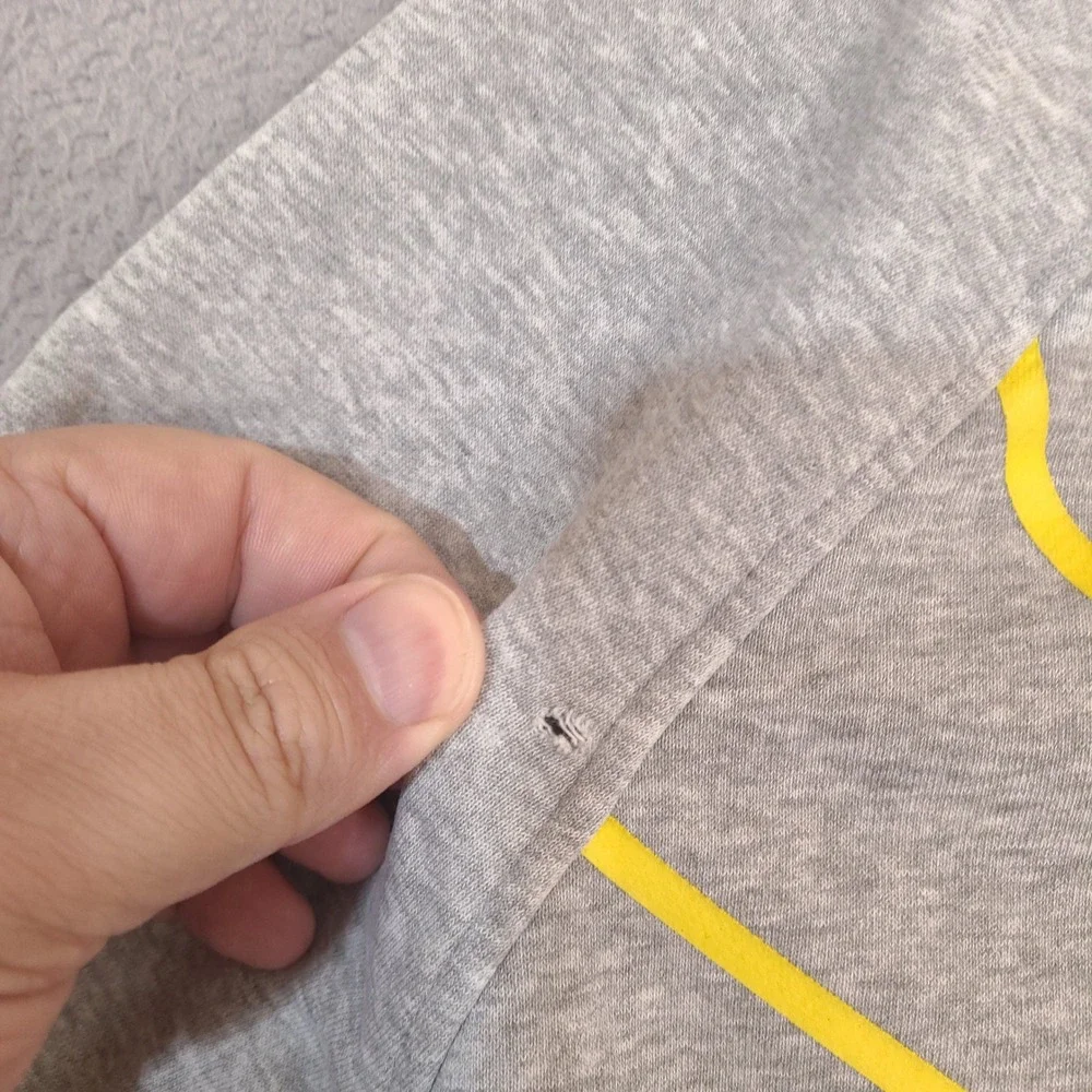 Nike Sweatshirt Jacket‎ Womens Large Gray Pinwheel Colorful Snap Button